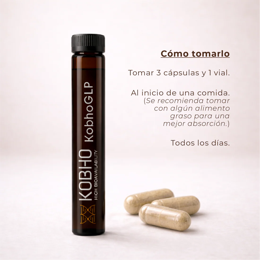 KOBHO GLP 90 CAPSULAS+30 VIALES - Imagen 4